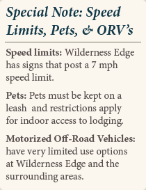 Wilderness Edge Special Note Wilderness Edge Special Note